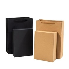 Kraftpapierbox mit Druck-Hotstempel