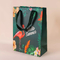 Treffen Sie personifizierte Papiereinkaufstasche-Flamingo-Drucksache Carry Bags With Handles hart