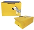 Kleidungs-Papiertüte-Zebra-Druck-Duplex-Brett-Papiertüte FSC ISO9001 gelbe