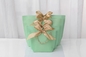 Stempeln Logo Light Green Cosmetic Shopping-Taschen-Fliegen-Band-der weißen Geschenk-Tasche