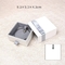 Kleine Geschenkboxen ODM-Halsketten-weiße Grey Kraft Paper Jewelrys mit Fach
