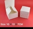 Kundengebundene kleine einfache Recyclingpapier-Geschenkbox-weiße 10x10x7 Tortenschachtel