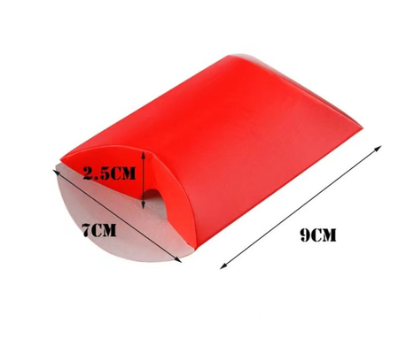 Vereiteln Sie heißen stempelnden roten Verpackenkraftpapier-Kasten 9cm*7cm*2.5cm