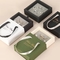 Geschenk-Verpackenkasten-Halskette Eco freundliches Pappe10x10x3.5 und Ohrring-Geschenkbox
