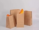 Kundenspezifische fettdichte Kraftpapier-Drucknahrung sackt Würstchen-Sandwich-Verpackentasche ein