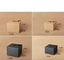 Kraftpapierbox mit CMYK-Druck und individueller Struktur