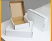 15x15x5cm biologisch abbaubare Wellpappe-Kasten-einfache weiße Faltschachtel