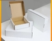 15x15x5cm biologisch abbaubare Wellpappe-Kasten-einfache weiße Faltschachtel